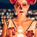 Day Night Makeup - Woman Celebrating Day of the Dead