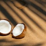 Coconut Oil - Opened Coconut on Sands