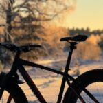 Fat Freezing - A Fat Bike on a Snow Covered Field